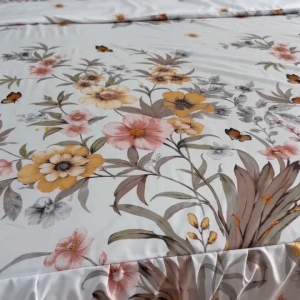 3-in-1 Bedsheet Premium Quality Multi-Floral Printed Bedsheet Durable with 2PCS Pillowcases