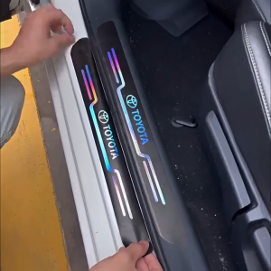 Colourful Car Door Sill Strip 4pcs Perodua Proton  Anti Scratch Plate Rear Trunk Bumper Laser Sticker Aksesori Kereta Bezza Smart Tag Bezza car accessories getah pintu kereta car door protector car sticker rfid sticker