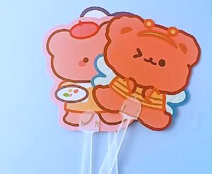 S09 พัดเด็กลายการ์ตูน พัดลมขนาดเล็ก (พัดลมพกพาสำหรับฤดูร้อน) พร้อมส่ง