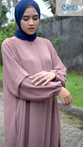 BINTI DRESS JUMBO LD 140 4XL XXXXL STAFA MAXY By BINTI GAMIS POLOS BIG SIZE ELEGAN SIMPLE WARNA PUTIH WHITE HITAM BLACK TERLARIS BEST SELLER PAKAIAN WANITA MUSLIM HAJI UMROH