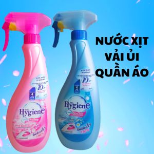 Nước xịt vải ủi quần áo Thái Lan HYGIENE XANH VÀ HYGIENE HỒNG 550ml làm thơm khử mùi ẩm mốc