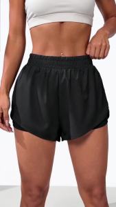 Quần Short Thể Thao Nữ 2 Trong 1 Co Giãn Cao Thiết Kế Hai Lớp Với Túi Tiện Dụng Thích Hợp Cho Tennis Chạy Bộ Yoga