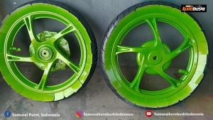 Samurai Paint Cat Semprot Motorcycle Yamaha Y620 New Green 400 mL