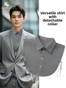 Versatile Casual Mens Shirt Collar Summer Innerwear Accessory