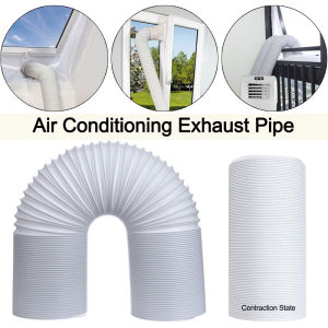 (SG Stock)EmmAmy 1.5M/2M Flexible Air Conditioner Exhaust Pipe Vent Hose Duct Outlet Diameter 130/150mm Telescopic Exhaust Duct