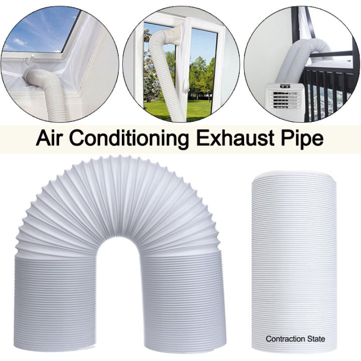 （SG Stock）EmmAmy 1.5M/2M Flexible Air Conditioner Exhaust Pipe Vent