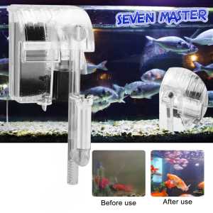 Seven Master 5 in 1 Hanging External Aquarium Filter Waterfall Filter Pump For Tank Water Oxygen Circulation Pump Remove oil film