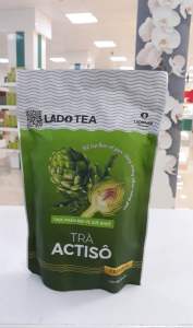 Gói trà atiso Ladophar date mới actiso 100 túi lọc