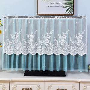 Bọc Ti Vi Ren Mặt Cong Tinh Thể Lỏng 55 Inch 65 Kiểu Treo Khăn Vải Che Để Bàn Chụp Chống Bụi Bọc Ti Vi Không Lấy Ti Vi