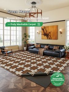 ZHUOYI | Vintage Custom Soundproof Easy-clean Detachable Large Carpet