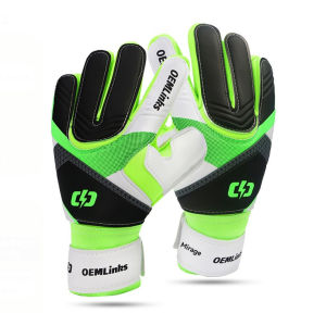 Loogdeel Childrens Thick Goalkeeper Gloves Latex Football Finger Protect Adult Soocer Training Breathable Goalkeeper Gloves