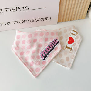 Pure Cotton Triangle Scarf for Babies Anti-Vomiting Feeding Bibs Boys Girls Newborn Saliva Towel Infant Sleepwear Accessories