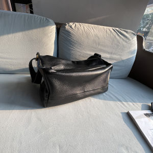 Missfay Classy Customized Idle Style First Layer Cowhide Large Capacity Shoulder Bag Soft Leather Casual Messenger Bag Genuine Leather