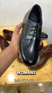 Sepatu Boots Wanita Docmart Pendek Kulit Casual Low Boots MD7010