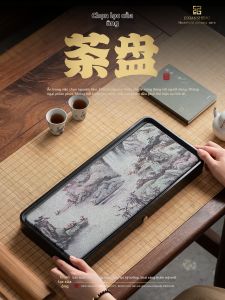 JIXIANSHENG | Khay Trà Gốm Thấm Nước