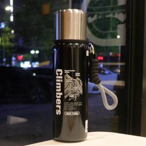 Mens High Aesthetic Value Stainless Steel Insulated Water Bottle with Cup Lid to Drink Student New 2024 Version Beverage Utensils