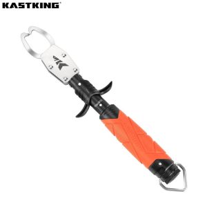 KastKing Paradox 11" Stainless Steel Lip Grip with Integrated Scale Corrosion-Resistant Non-Slip Handle Swivel Jaws Durable Fishing Tool for Safe Easy Catch & Release
