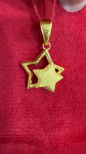 Poh Heng Jewellery 24K Bling Star Pendant in Yellow Gold[Price By Weight]