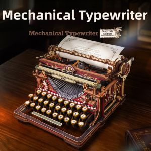 ROKR | DIY Wooden Mechanical Typewriter Model Toy