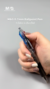 M&G 4-in-1 Multifunctional 0.7mm Pen - Smooth Writing Retractable Comfortable Grip ABP80371