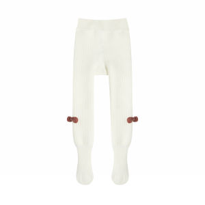 toz mama | Polka Dot Fleece Leggings With Bow
