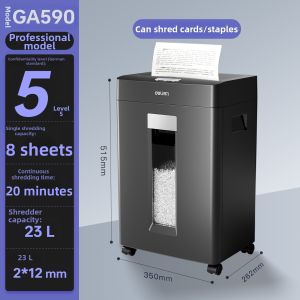 deli | Large Capacity Automatic Office & Commercial Shredder High Power Card and Paper