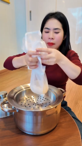 Khăn lưới tuyn lót nồi hấp siêu bền không xù lông không dính dễ dùng dễ vệ sinh