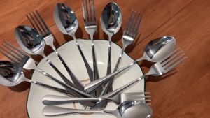 12Pcs/set Heavy 304 Stainless Spoon OR Fork Dinnerware Table Spoon OR Fork
