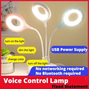 SKY E-COMMERCE CO.Ltd COD LK-50/24 LED Smart Desk Lamp Portable Voice Control Night Light Freely Foldable USB