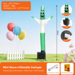 Mini Desktop Inflatable Air Dancer Funny Waving Tube Man Portable Tabletop Dancing Toy for Kids Gift Home Office Decor