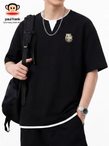 Paul Frank | Áo Thun Nam Thiết Kế Hai Màu Cotton Cao Cấp