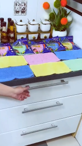 COD BestSeller 5PCS Thickened Cleaning Towels For Microfiber Kitchen Reusable Multipurpose Cleaning