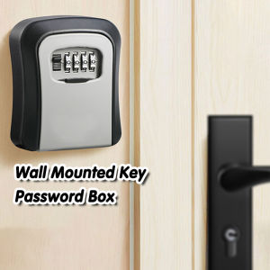 Wall Mount Anti-theft Lock Box 4-digit Combination Password For Home Security