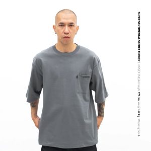SSST Basic Pocket Heavyweight T-Shirt Polos Oversize Abu