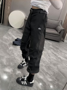 Fashionable High Waist Straight Leg Workwear Trousers Womens Loose Fit Casual Pants Autumn Winter New Style Harlan Cuffed