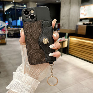 16/15Promax Card Holder Compatible Phone Case Simple Trendy Handheld 14 13High-End Feel Crossbody Strap XS Chain Portable