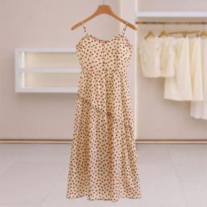 Floral Trim Fitted Strap Dress