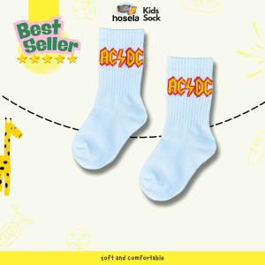 Kaos Kaki Anak Motif AC DC Panjang Oldschool Distro Skate 1-6 Tahun - Hosela Project