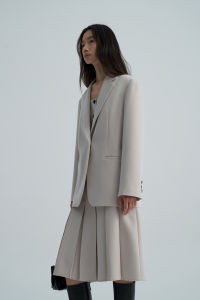 epoque de rueen | Fashionable Intellectual Heavy Wool Blend Skirt