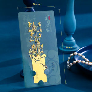 Samsung Bronze Metal Bookmarks Tourist Area Souvenir Creative Cultural Tourism Small Bronzemanheadbirdbody Image