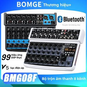BOMGE Bộ Trộn Âm Thanh DJ Chuyên Nghiệp 8 Kênh Với Bộ Xử Lý 99DSP Hệ Thống Karaoke Để Bàn Đầu Vào MP3 Để Ghi Âm Chuyên Nghiệp