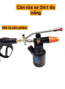 CẦN XỊT RỬA XE CAO ÁP 2IN 1 ĐA CHỨC NĂNG.