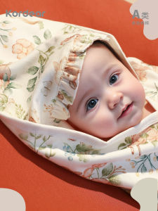 KorDeer Newborn A-Class Pure Cotton Wrap Spring Autumn Style Baby Wrap Anti-Fear Swaddle Blanket Infant Sleep Bag Cotton Fabric