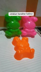 Cetakan Jelly Bentuk Kelinci isi 12pcs Serbaguna Cetakan Pudding Cetakan Cokelat Bentuk Kelinci