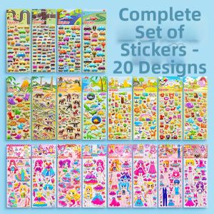 WANXUEXING | 3D Dinosaur & Car Stickers for Kids