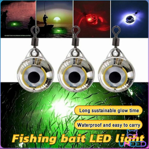 Need Fishing Lure Trap Light LED Eye Shape Fish Bait Luminous Lure Lamp