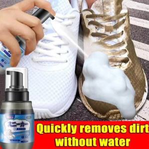 White Shoes Cleaner Foam Wash-Free Handy Decontamination Deodorization Instant White Sneaker Foam 300ml