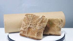 PaperEZ Honeycomb Paper Wrap Honeycomb Wrapper Kraft Paper Roll Eco Friendly Bubble Wrap Alternative Packaging Protection 缓冲包装蜂窝纸