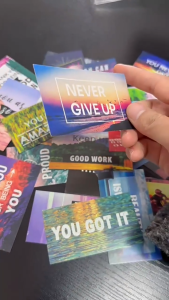 Aesthetic Inspirational Quote Cards | 30pcs Positive Mindset Cards for Room Decor & Gifts | Wish Card Greeting Postcard Motivation Wall Mini Poster Card Decoration Travel Card Bookmark