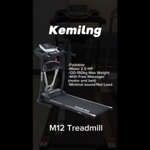 KEMILNG Treadmill M12 & M7 PRO Treadmill Multi-Function 3 Stages Manual Incline Easy Installment Fitness Machine Exercise With Massage Belt Running Exercise Electric Treadmill